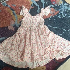 Ollie Jay “Rosita” dress size 2T white with pink and orange floral